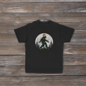 Bigfoot Santa Christmas Lights Shirt