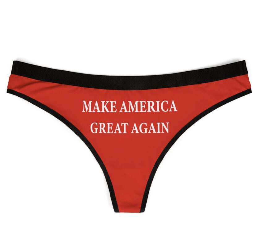 MAGA Thong - Donald Trump thong on Victoria’s Secret Panty